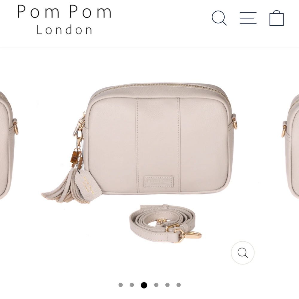 Pom Pom London City Bag in Stone Color